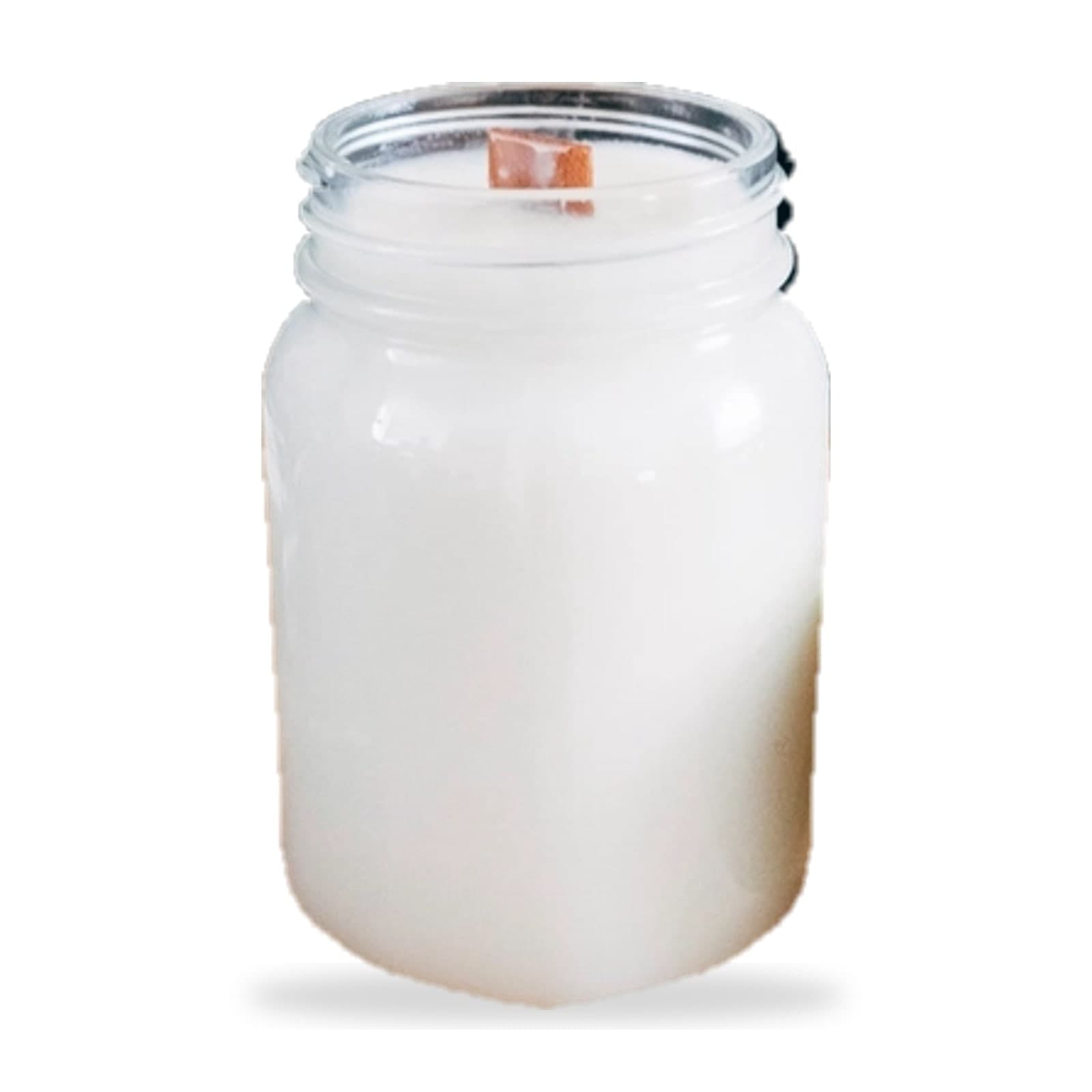 Demonstração ângulo 3/4: vela aromática em pote de vidro